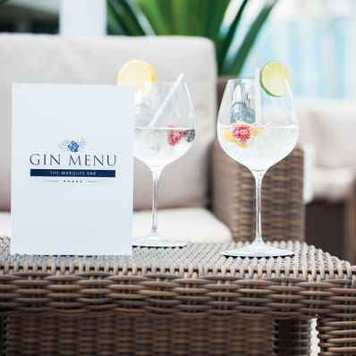 Marquee Bar - Gin Menu Marquee Bar - Gin Menu