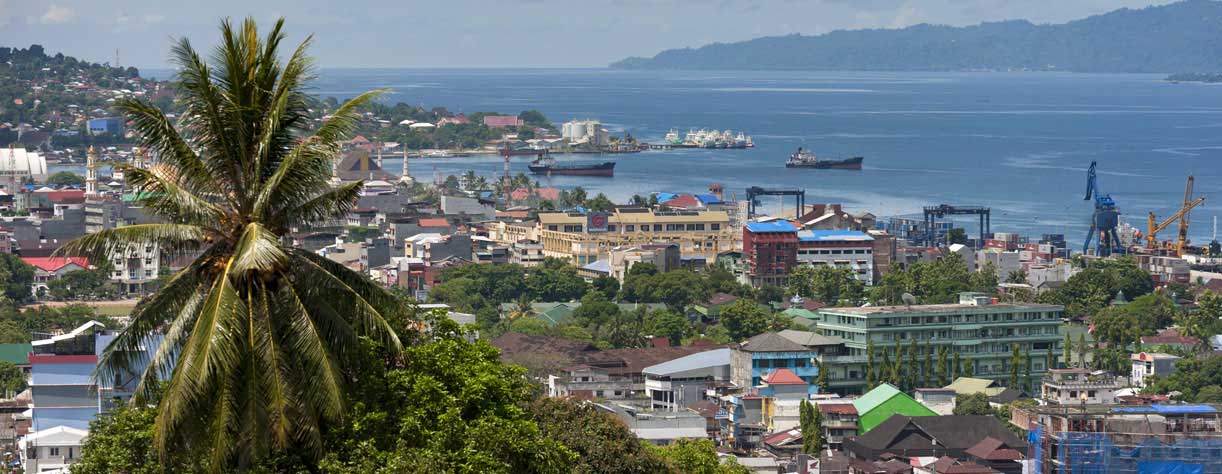 View over Ambon, Indonesia