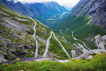 Troll Wall in Andalsnes, Norway