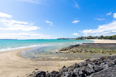 Mission bay beach, Auckland, New Zealand