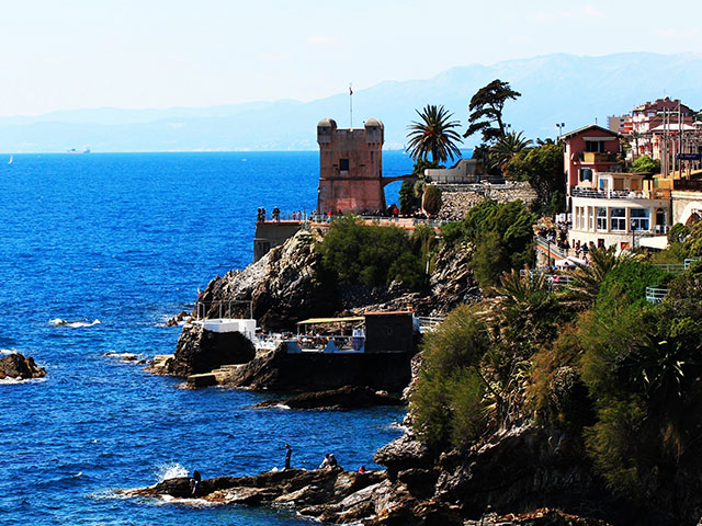 Landscape of Genoa Liguria, Italy