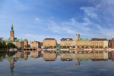 Germany's principal port, Hamburg