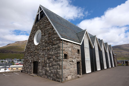 Stone Church in Klasvik, Faroe Islands