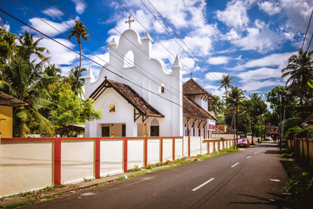 St Marthoma Church on the streets of Kochi, India