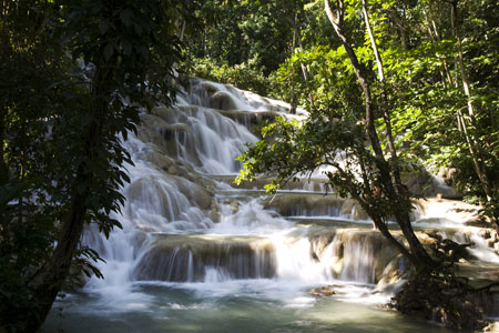 Dunns River Falls in Ochos Rios, Jamaica