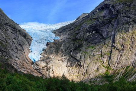 Briksdal Glacier in Olden, Norway