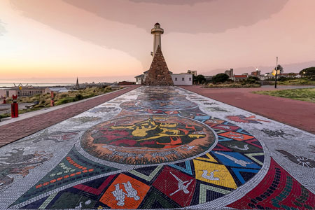 The colourful mosaics of the Donkin reserve in Port Elizabeth