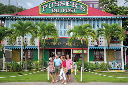Pussers Bar in Road Town, Tortola