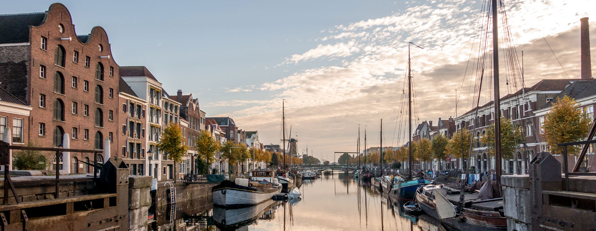 The historic Delfshaven area of Rotterdam
