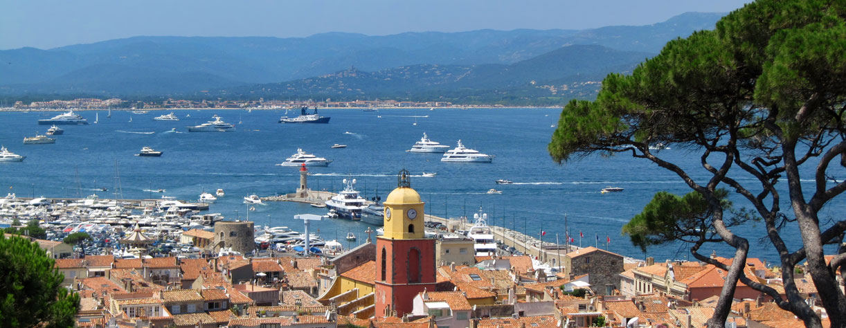 Panorama of Saint Tropez France Beautiful View from The Citadel