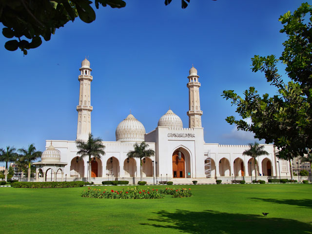 Sultan Qaboos grand mosque in Salalah Oman