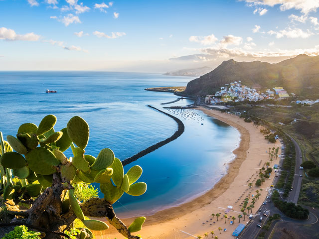 Beautiful coastal view of Santa Cruz, Tenerife