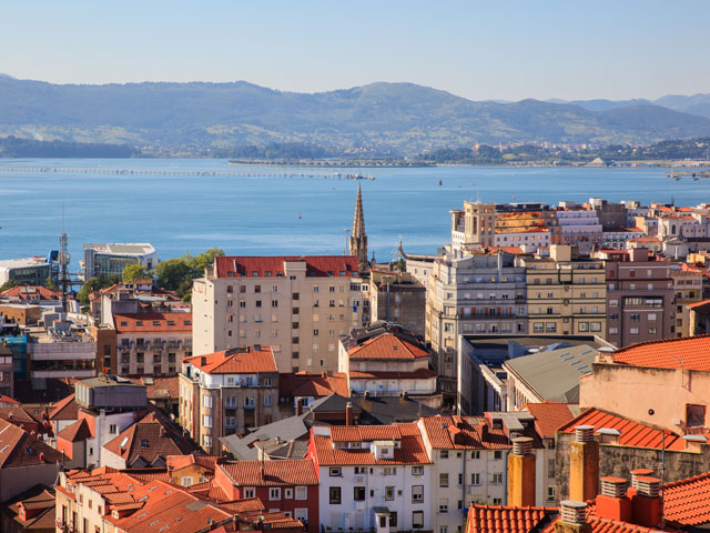 View of Santander city, Spain