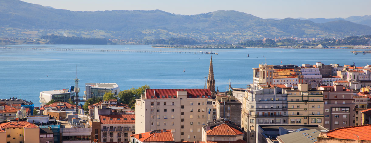 View of Santander city, Spain