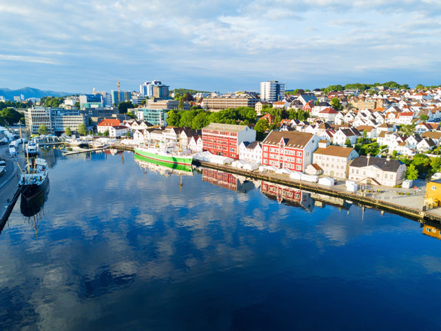 Old town Stavanger in Norway