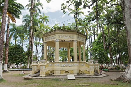 Yellow Pavilion in Parque Vargas in City Park, Costa Rica Yellow Pavilion in Parque Vargas in City Park, Costa Rica