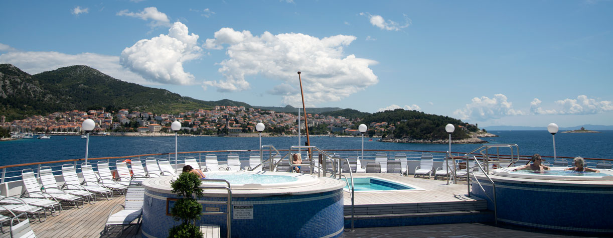 Boudicca docked in Hvar