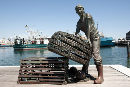 Monument to the Fishermen in Fremantle, Australia