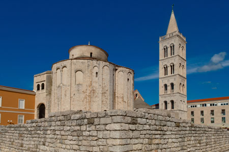 Roman ruins and Church of St Donat, Zadar