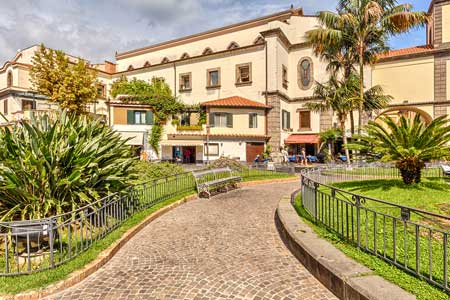 The square in Sorrento, Italy