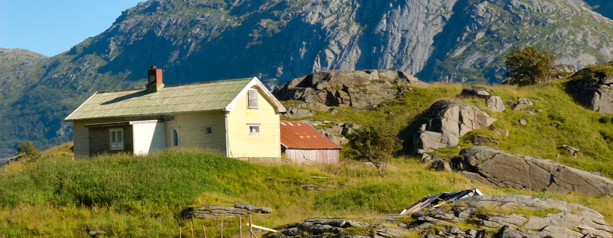 Sortland at Steinsfjord on Vestvagoy, Norway