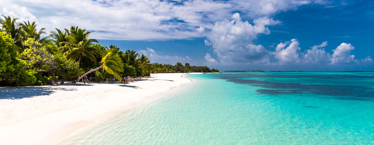 Beautiful beach in the Maldives 