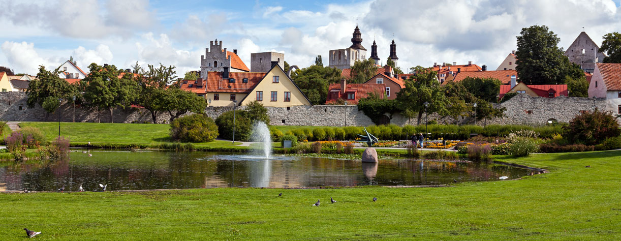 Visby the main city on the picturesque island Gotland Sweden