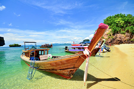 Long tailed boat in Phuket, Thailand