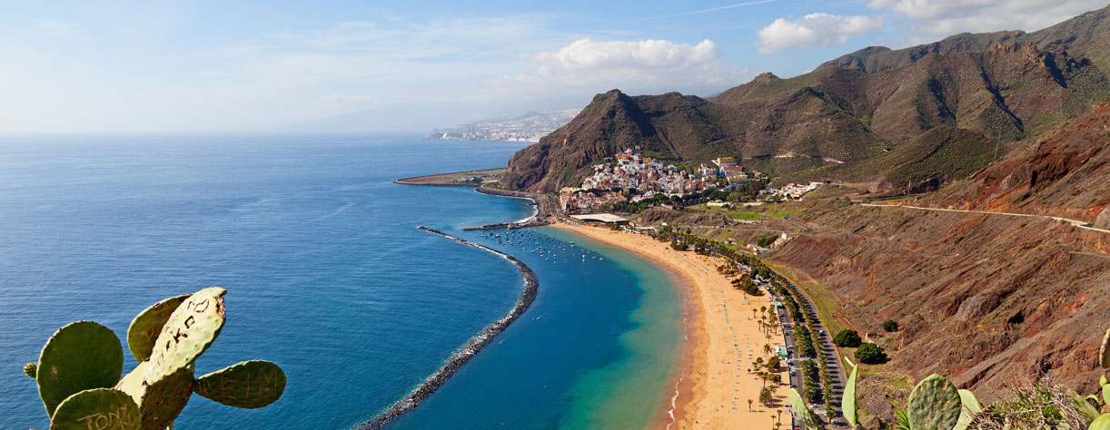 View of Las Teresitas Beach in Tenerife