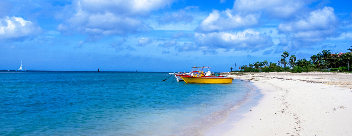 Oranjestad beach in Aruba