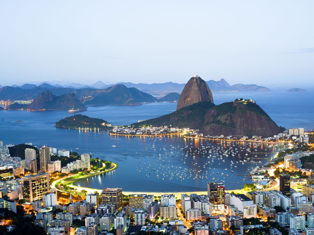 Sugar Loaf Mountain and the Guanabara Bay, Rio de Janeiro, Brazil