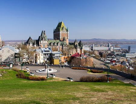  Cityscape of Quebec City with Chateau Frontenac, Canada