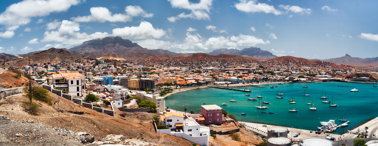 Cape Verde Islands on a sunny day