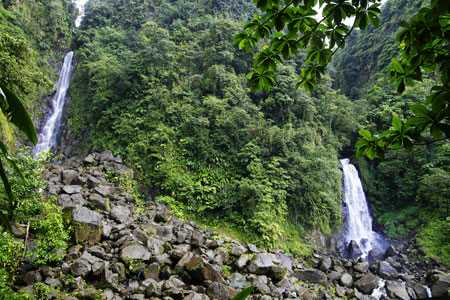 Trafalgar Falls, Morne Trois Pitons National Park (UNESCO-Heritage-Site), Dominica