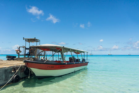 Paradise view of Rangiroa atoll