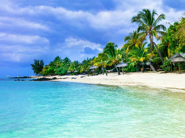 Serene beach in Mauritius