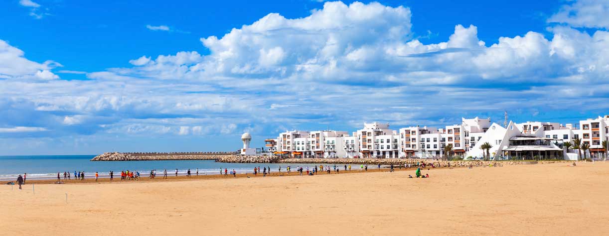 Agadir main beach in Agadir city