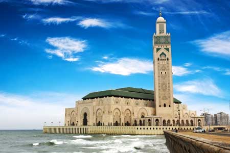 The Hassan II Mosque in Casablanca