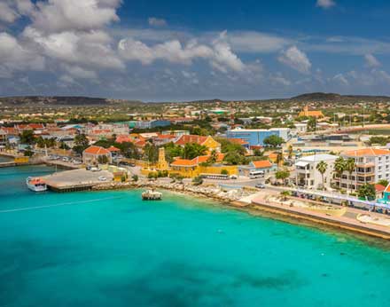 Bonaire Kralendijk in the beautiful island of the Caribbean Netherlands