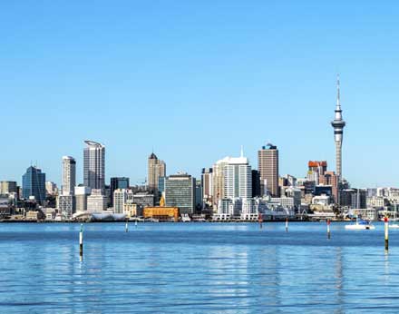 Auckland City View from Bayswater Wharf 