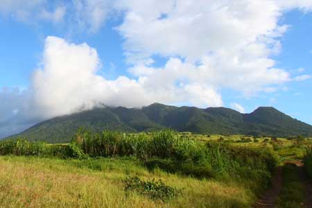 St. Kitts & Nevis View of Mount Liamuiga
