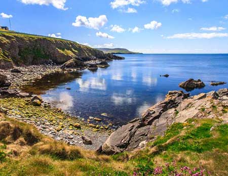 Beach in Lerwick, Shetland, UK