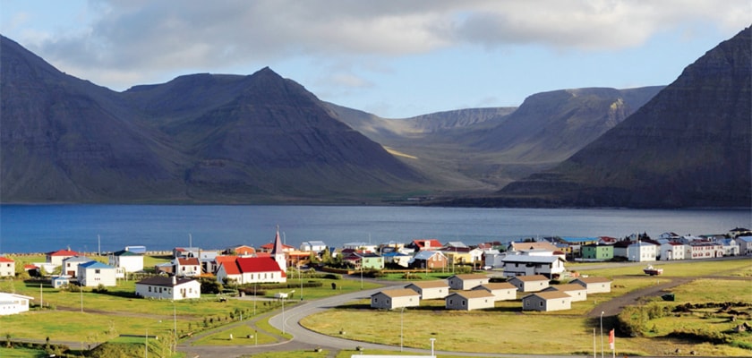 Charming village of Flateyri, Iceland