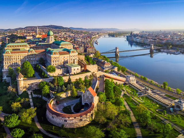 Ariel view of Budapest, Hungary Ariel view of Budapest, Hungary