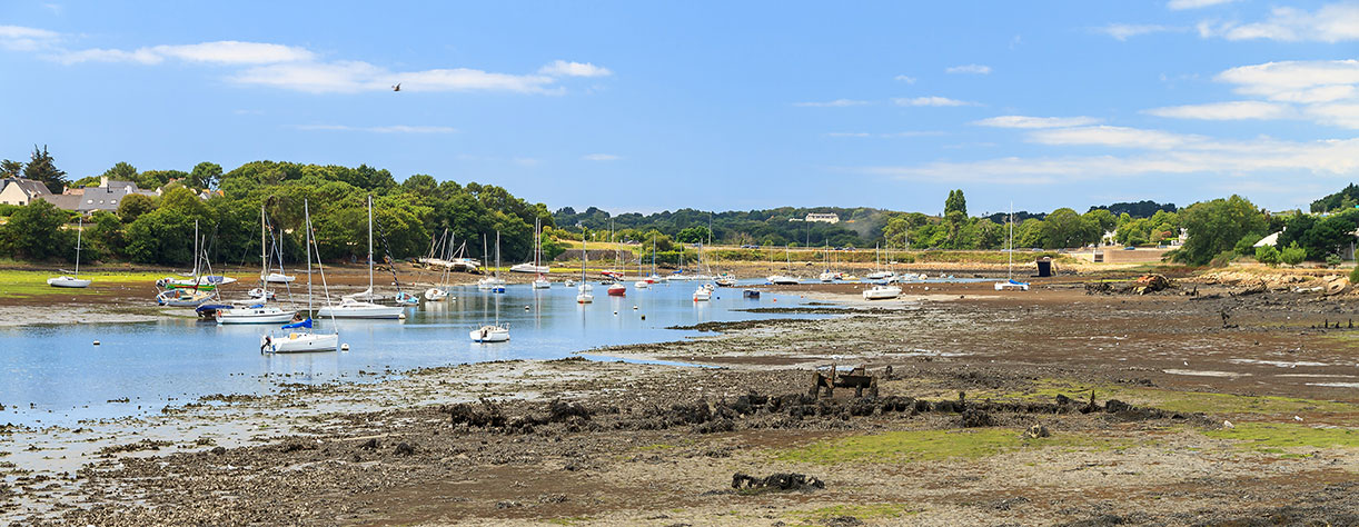 Low tide at Lorient harbour, Brittany