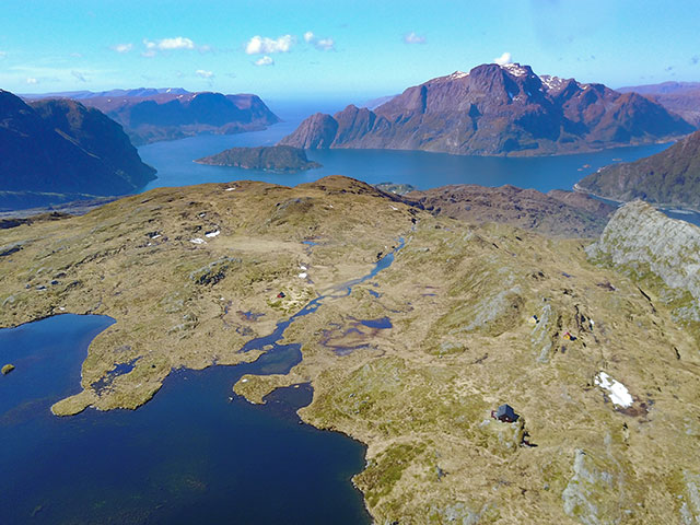 Cruising by Hornelen, Norway