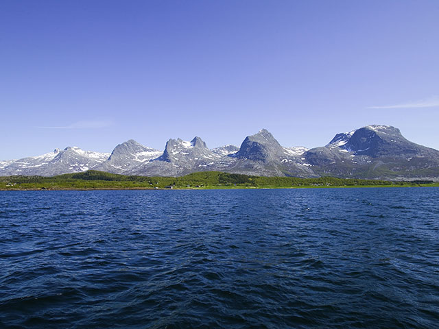 Seven sisters mountain range, Norway