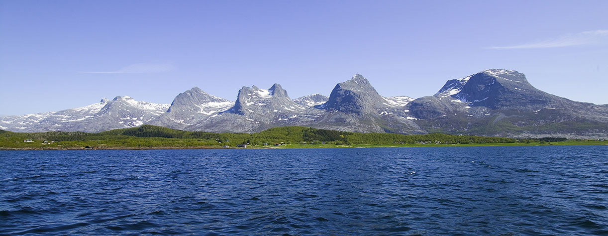 Cruising Seven Sisters mountain range, Norway