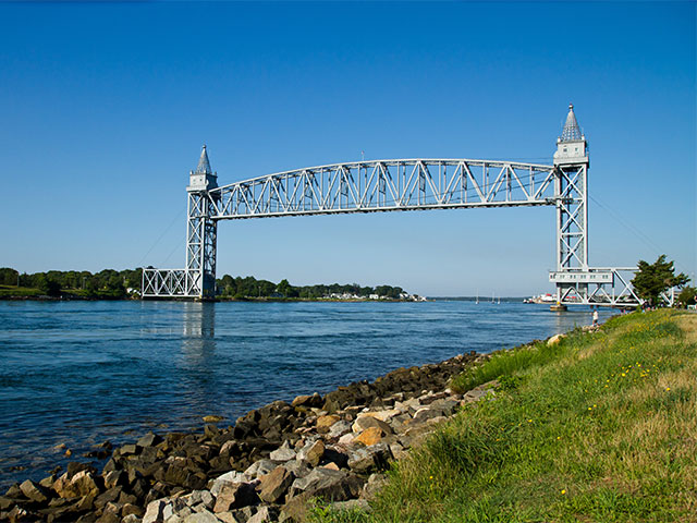Cape Cod Canal Railroad bridge, USA