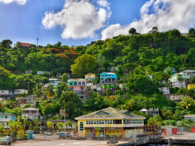 Sea port of Kingstown Saint Vincent and the Grenadines